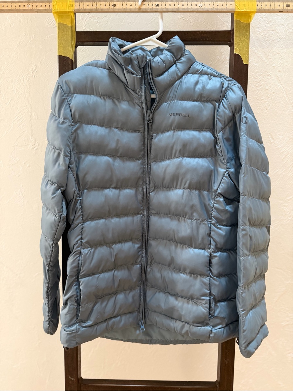 Merrell Men's Light Blue Quilted Puffer Jacket